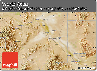 Satellite Map of the Area around 40° 50' 23" N, 117° 13' 29" W