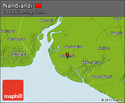 Physical 3D Map of Nandianzi