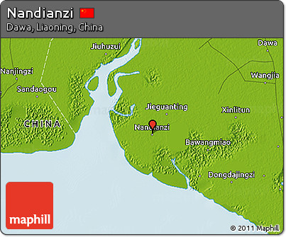 Physical 3D Map of Nandianzi