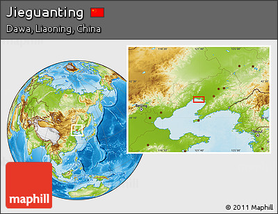 Physical Location Map of Jieguanting