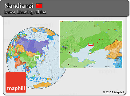 Political Location Map of Nandianzi