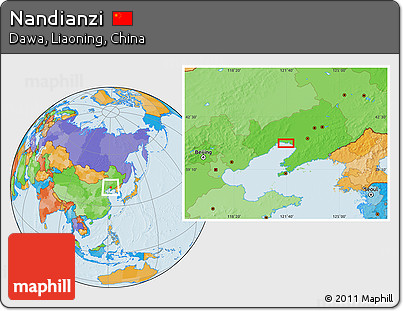 Political Location Map of Nandianzi