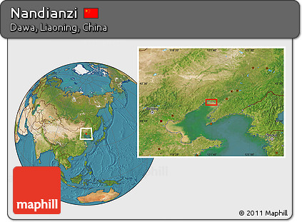 Satellite Location Map of Nandianzi