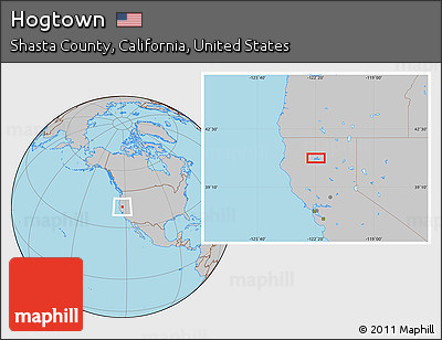 Gray Location Map of Hogtown