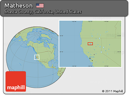 Savanna Style Location Map of Matheson