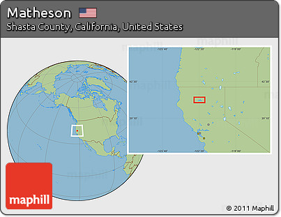 Savanna Style Location Map of Matheson