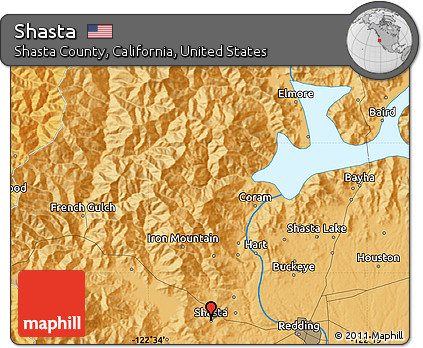 Political Map of Shasta