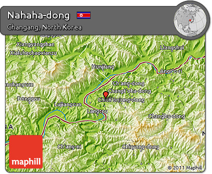 Physical 3D Map of Nahaha-dong