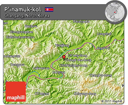 Physical 3D Map of P'inamuk-kol