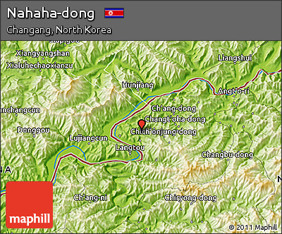 Physical 3D Map of Nahaha-dong