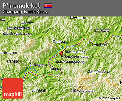 Physical 3D Map of P'inamuk-kol