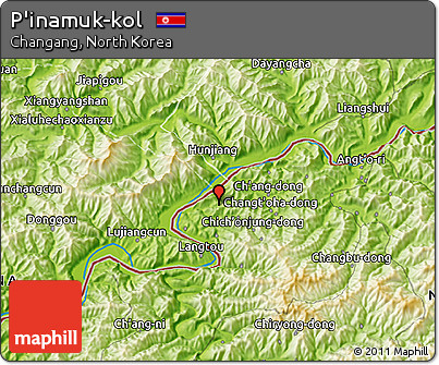 Physical 3D Map of P'inamuk-kol