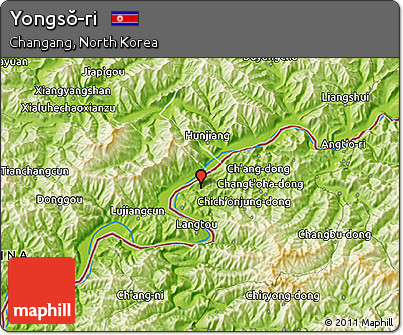 Physical 3D Map of Yongsŏ-ri
