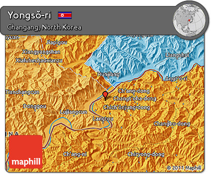 Political 3D Map of Yongsŏ-ri