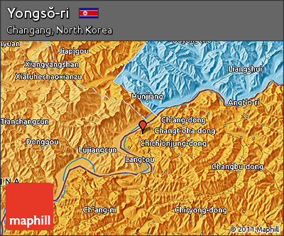 Political 3D Map of Yongsŏ-ri