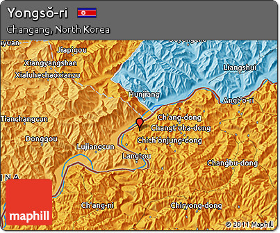 Political 3D Map of Yongsŏ-ri