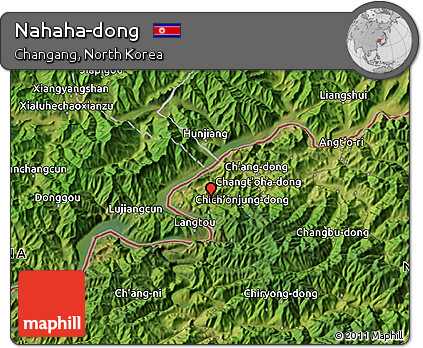 Satellite 3D Map of Nahaha-dong