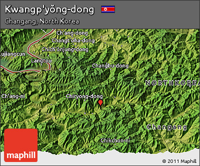 Satellite 3D Map of Kwangp'yŏng-dong
