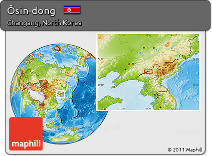 Physical Location Map of Ŏsin-dong