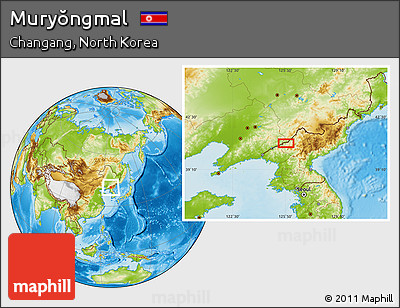 Physical Location Map of Muryŏngmal