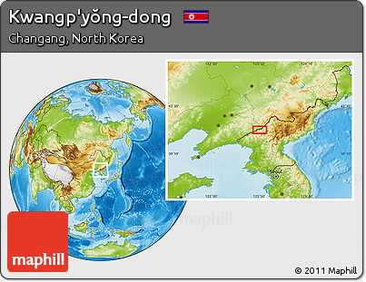Physical Location Map of Kwangp'yŏng-dong