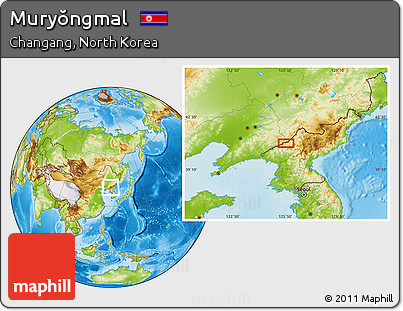 Physical Location Map of Muryŏngmal
