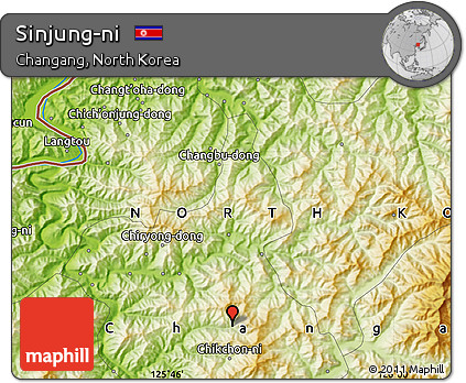 Physical Map of Sinjung-ni