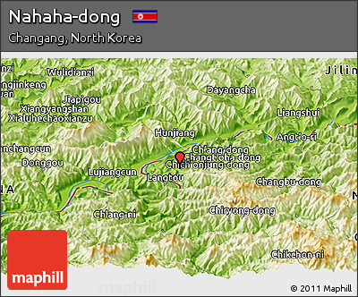 Physical Panoramic Map of Nahaha-dong