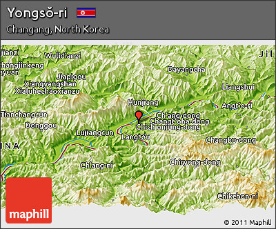 Physical Panoramic Map of Yongsŏ-ri