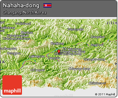 Physical Panoramic Map of Nahaha-dong