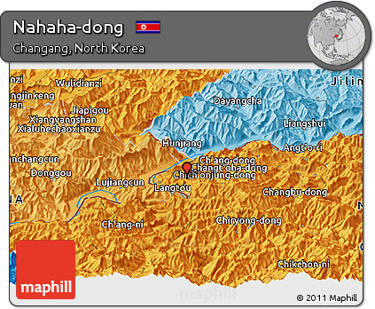 Political Panoramic Map of Nahaha-dong