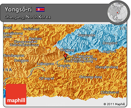 Political Panoramic Map of Yongsŏ-ri