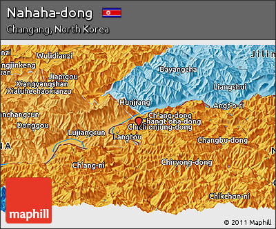 Political Panoramic Map of Nahaha-dong