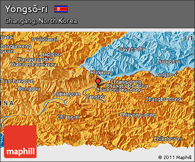 Political Panoramic Map of Yongsŏ-ri