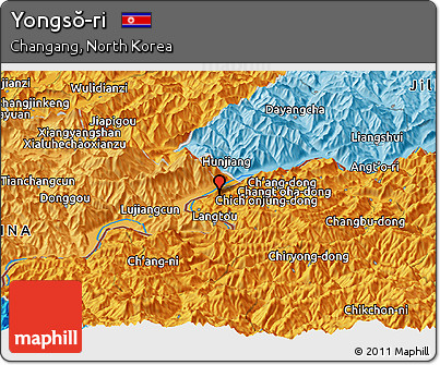 Political Panoramic Map of Yongsŏ-ri
