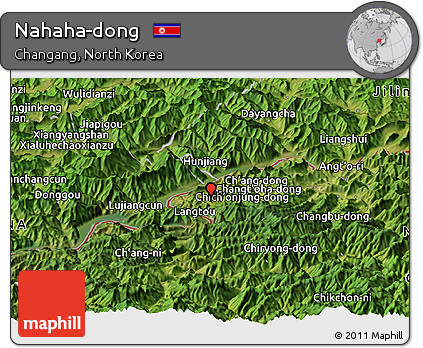 Satellite Panoramic Map of Nahaha-dong
