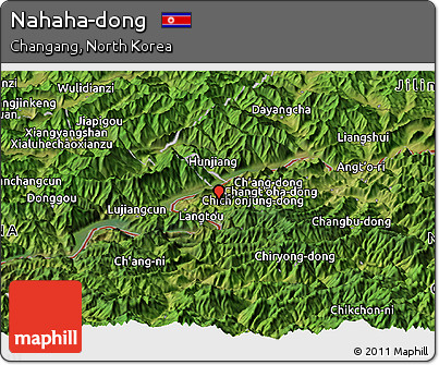 Satellite Panoramic Map of Nahaha-dong