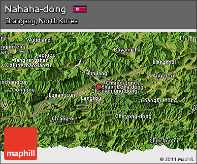 Satellite Panoramic Map of Nahaha-dong