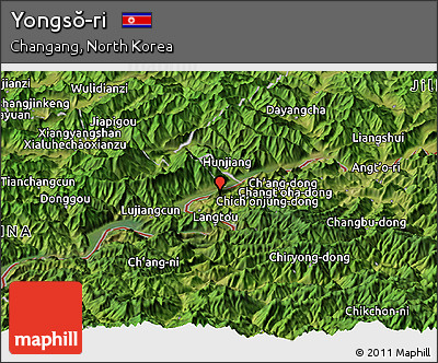 Satellite Panoramic Map of Yongsŏ-ri