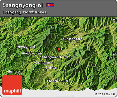 Satellite 3D Map of Ssangnyong-ni