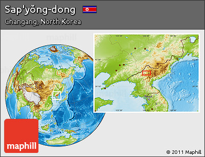 Physical Location Map of Sap'yŏng-dong
