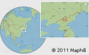 Savanna Style Location Map of Kanggye