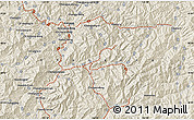 Shaded Relief Map of the area around 40° 50' 23" N, 126° 43' 29" E