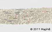 Shaded Relief Panoramic Map of Kanggye