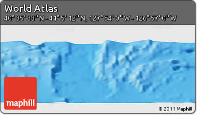 Physical Panoramic Map of the Area around 40° 50' 23" N, 127° 25' 30" W