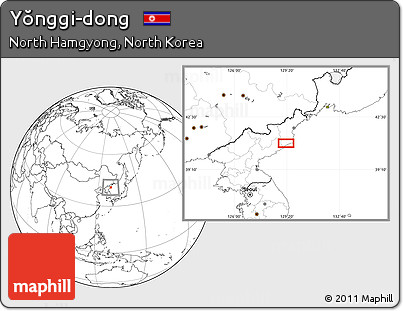 Blank Location Map of Yŏnggi-dong