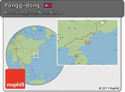 Savanna Style Location Map of Yŏnggi-dong