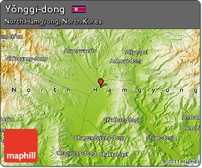 Physical Map of Yŏnggi-dong