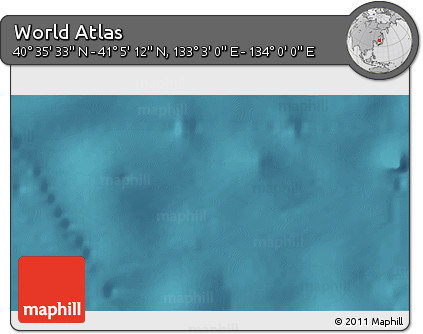 Satellite 3D Map of the Area around 40° 50' 23" N, 133° 31' 30" E