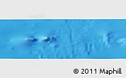 Physical Panoramic Map of the area around 40° 50' 23" N, 133° 22' 30" W